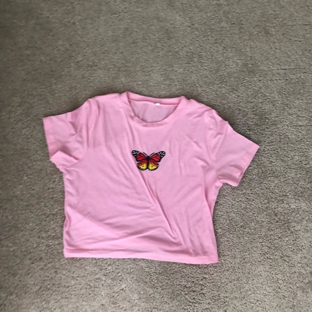 Butterfly crop top